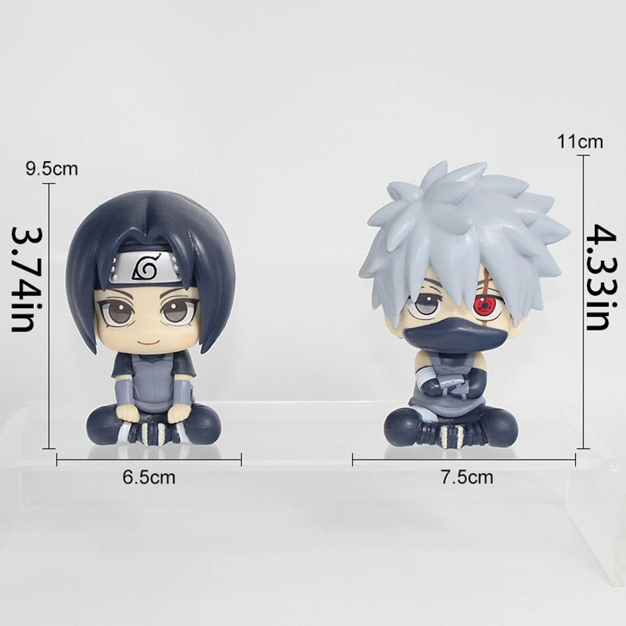 Naruto Anime Figure â 10cm Look Up Q Version Uchiha Itachi / Kakashi Collectible Figurine