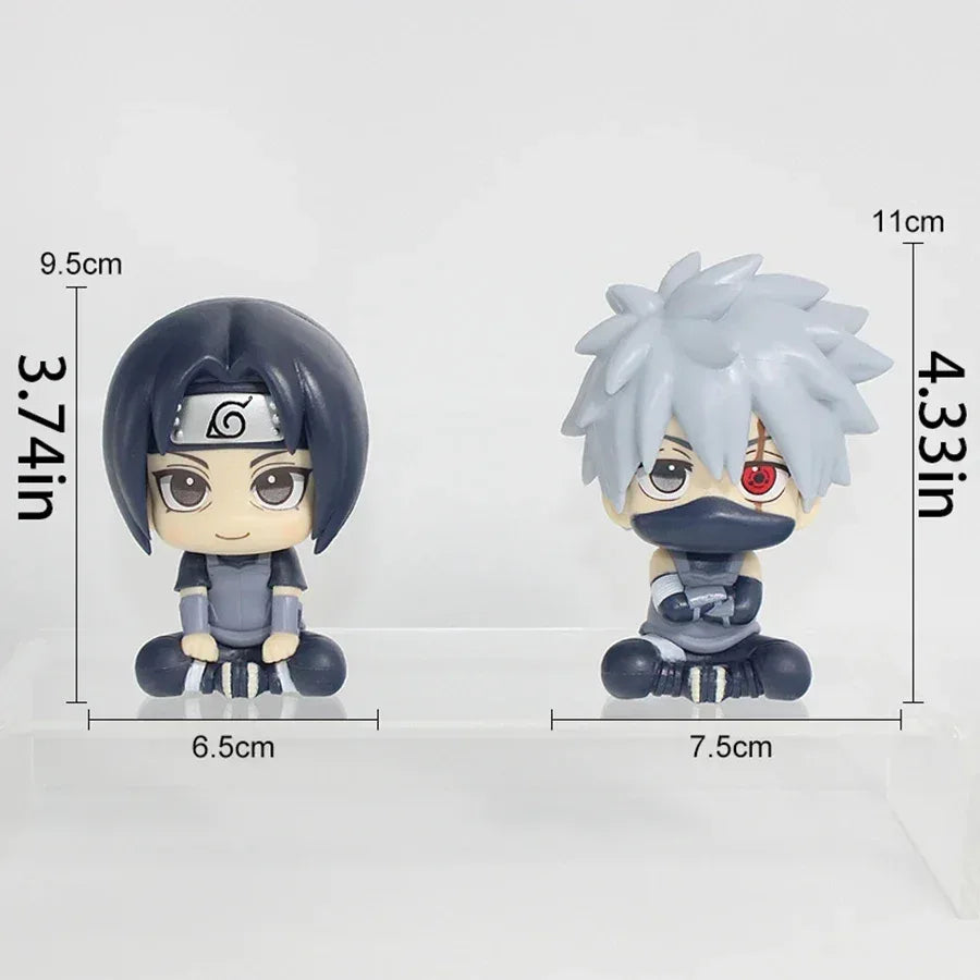 Naruto Anime Figure – 10cm Look Up Q Version Uchiha Itachi / Kakashi Collectible Figurine - SpyTrendz