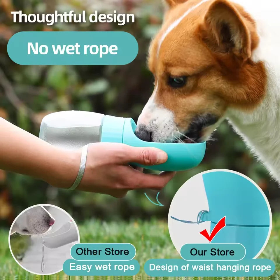 Stay Hydrated on the Go – 300ml & 500ml Travel Water Bottle for Dogs & Cats