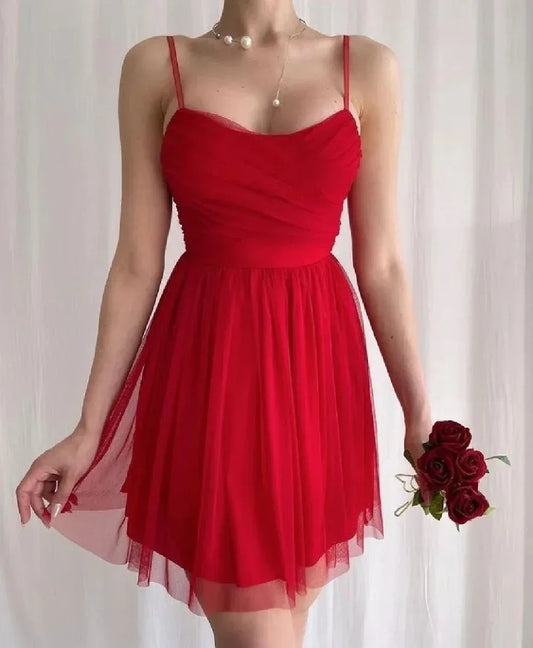 red prom dress