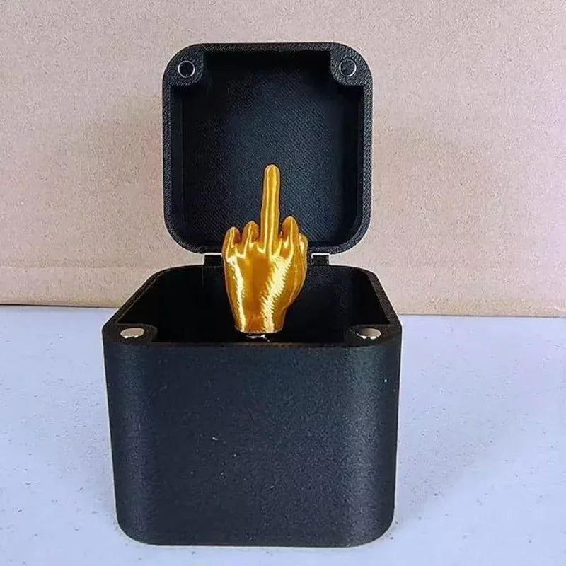 Funny Christmas Prank Gift – Middle Finger in a Box | Hilarious Office & Home Gag Gift