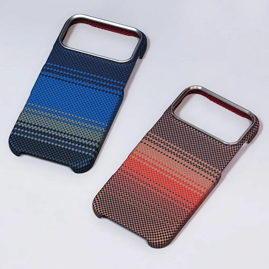Luxury Carbon Fiber Slim Case for iPhone – Ultra-Thin Hard PC Cover with Alloy Lens Protection | Shockproof & Anti-Fingerprint