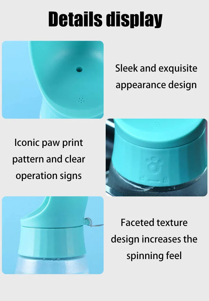 Stay Hydrated on the Go – 300ml & 500ml Travel Water Bottle for Dogs & Cats