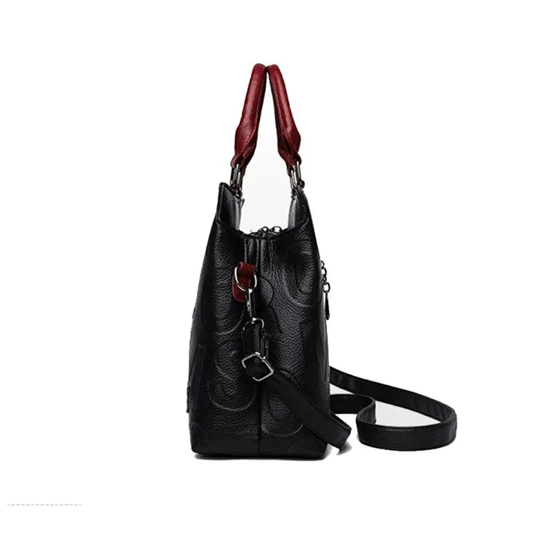PU Leather Shoulder Crossbody Bag for Women – Large Capacity Luxury Designer Tote Handbag with Removable Strap, Travel & Casual Use