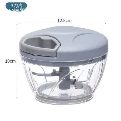 5-in-1 Multifunctional Handheld Kitchen Tool – Ginger Grinder, Garlic Crusher, Vegetable Cutter & Meat Mincer