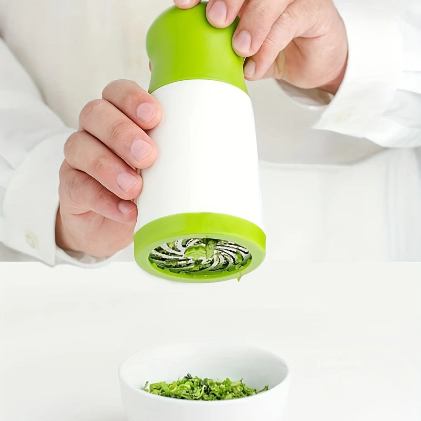 Manual Herb Grinder & Spice Mill โ Stainless Steel Vegetable Cutter for Parsley, Coriander, Chili & More