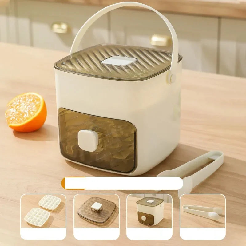 48-Grid Ice Cube Tray – One-Touch Release Reusable Ice Maker | Eco-Friendly, BPA-Free PC Plastic Home Ice Making Tool