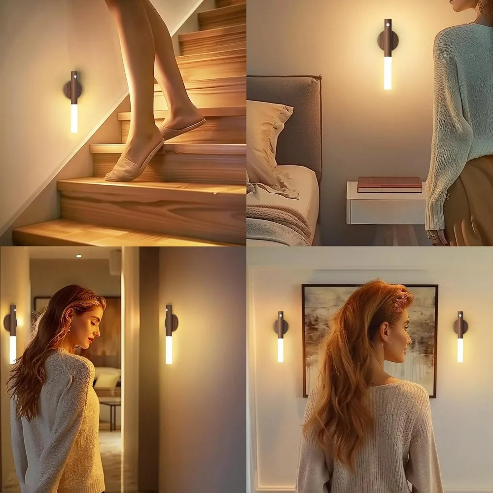 Magnetic Motion Sensor Night Light β Rechargeable LED Wall Lamp with Auto On/Off