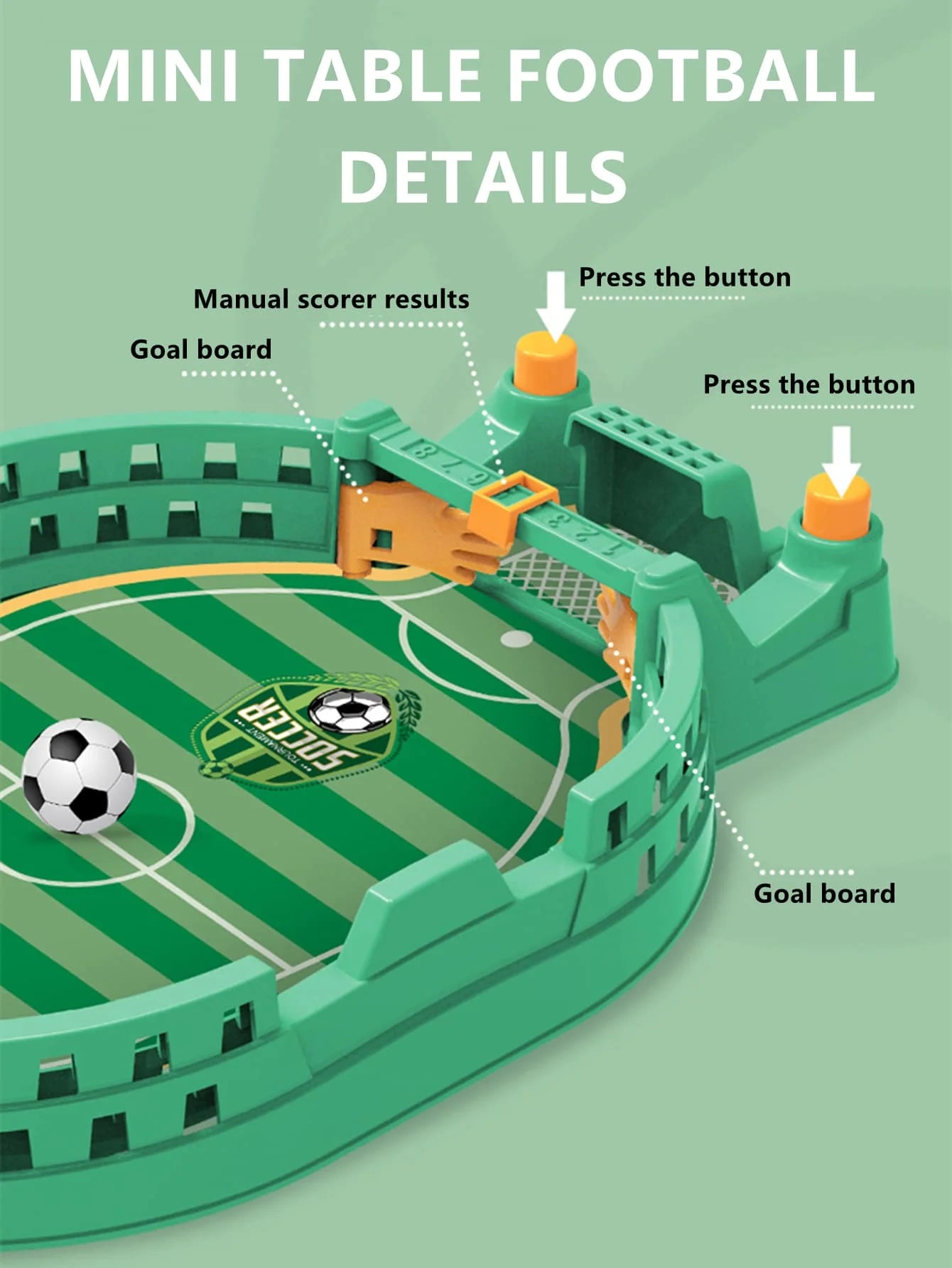 Mini Football Table Game – Desktop Soccer Sports Challenge for Family Fun