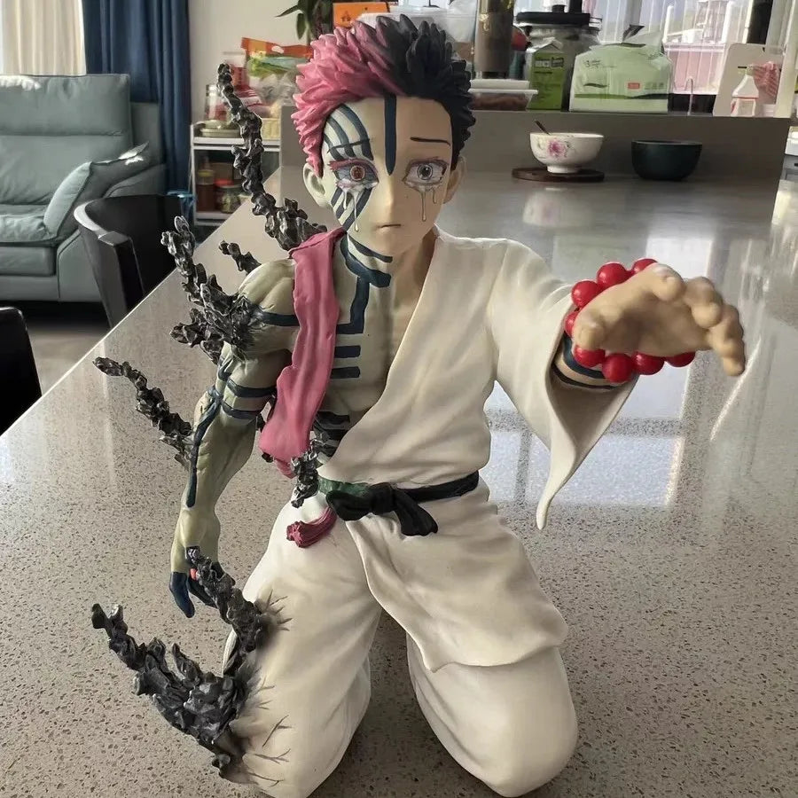 Demon Slayer Akaza (Hakuji) Action Figure – Anime PVC Collectible Model Toy (13cm)