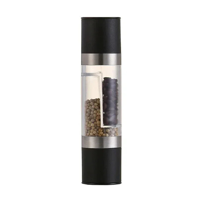 2-in-1 Manual Salt & Pepper Grinder – Adjustable Stainless Steel Spice Mill with Ceramic Grinder | Kitchen Seasoning Tool - SpyTrendz