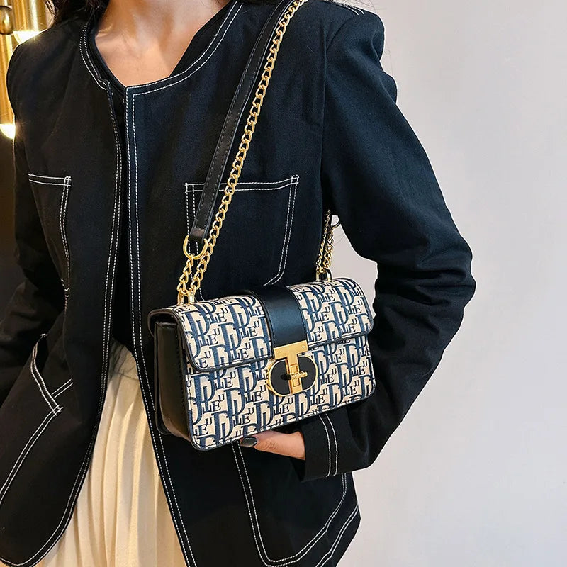 Luxury PU Leather Baguette Shoulder Bag for Women – 2025 Designer Crossbody Purse & Travel Clutch Handbag