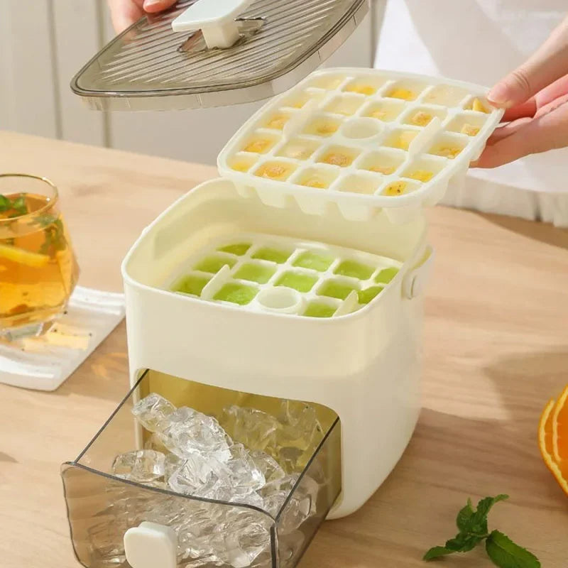 48-Grid Ice Cube Tray – One-Touch Release Reusable Ice Maker | Eco-Friendly, BPA-Free PC Plastic Home Ice Making Tool