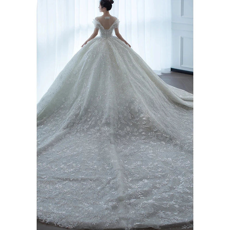 off white bridal dress