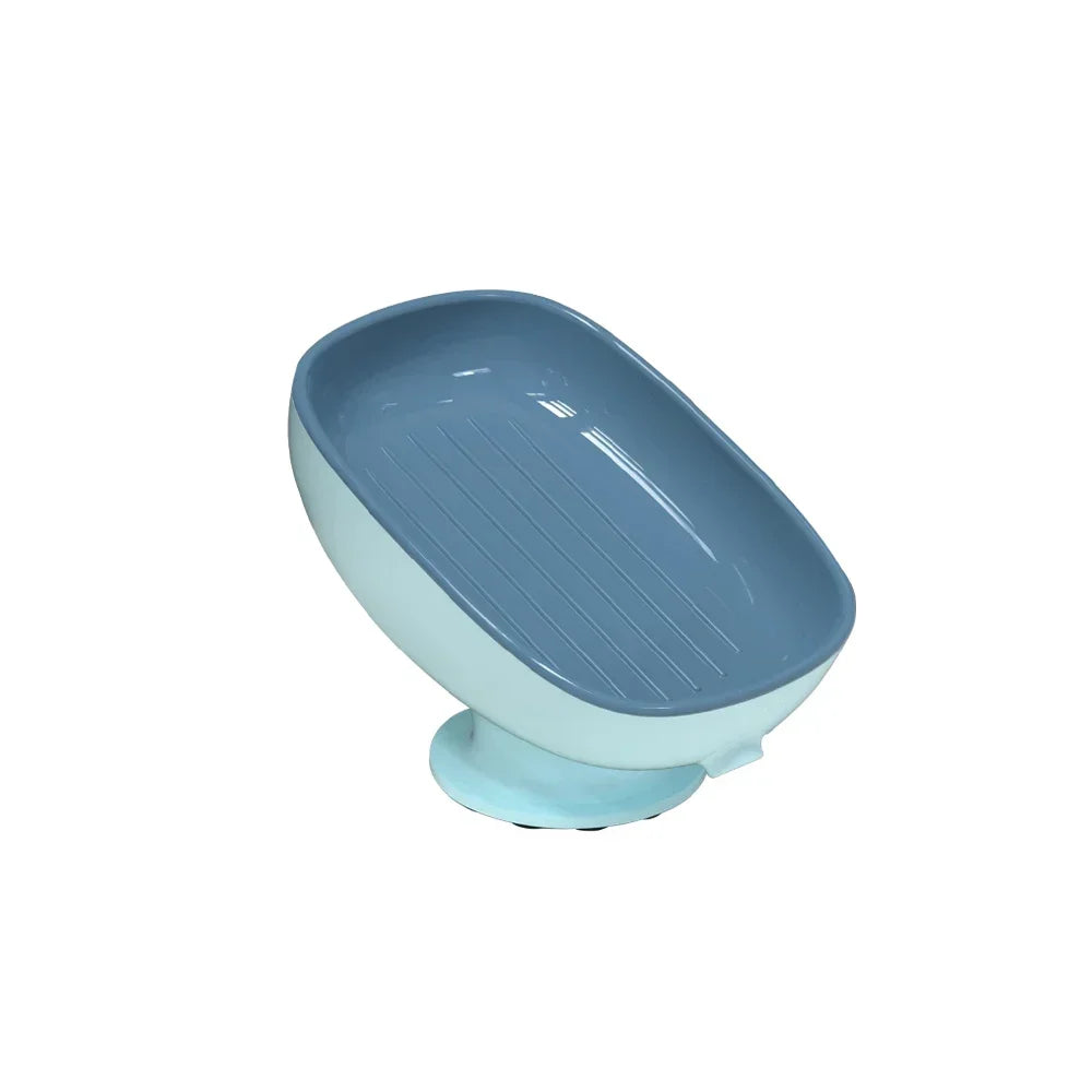 Bathroom Soap Dish Holder with Super Suction – Self-Draining Soap Box, Wall Mounted, Portable Soap Rack for Kitchen & Bathroom