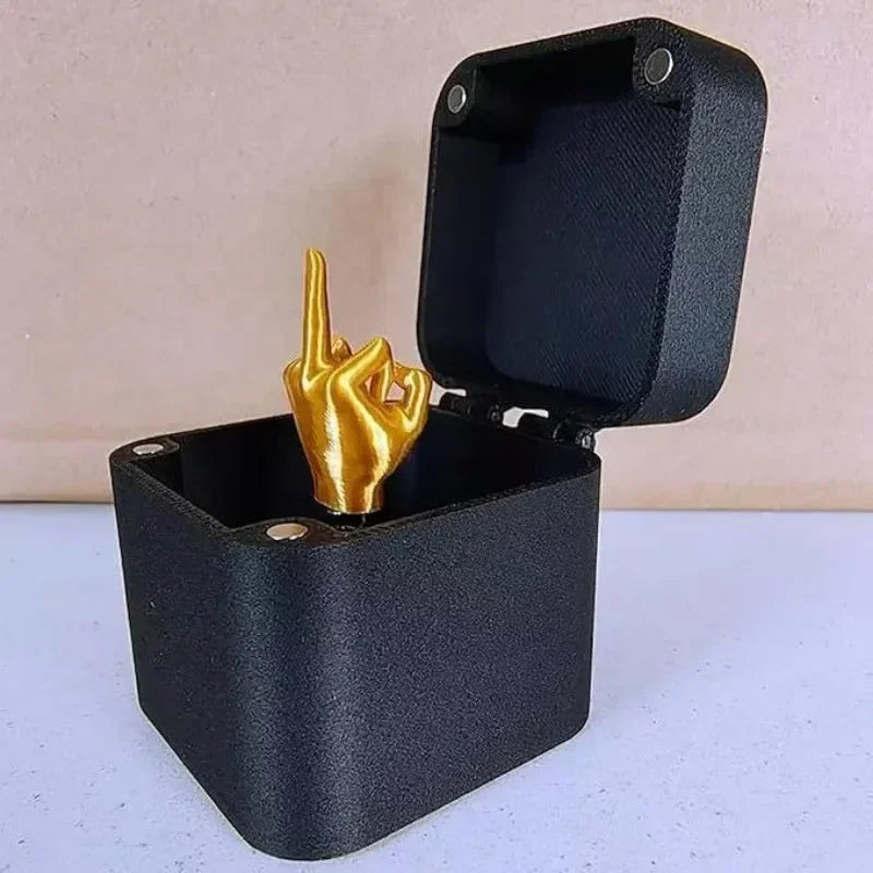 Funny Christmas Prank Gift – Middle Finger in a Box | Hilarious Office & Home Gag Gift