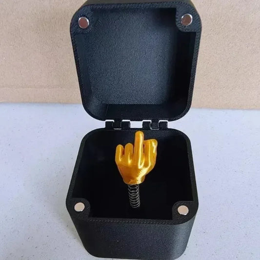 Funny Christmas Prank Gift – Middle Finger in a Box | Hilarious Office & Home Gag Gift - SpyTrendz