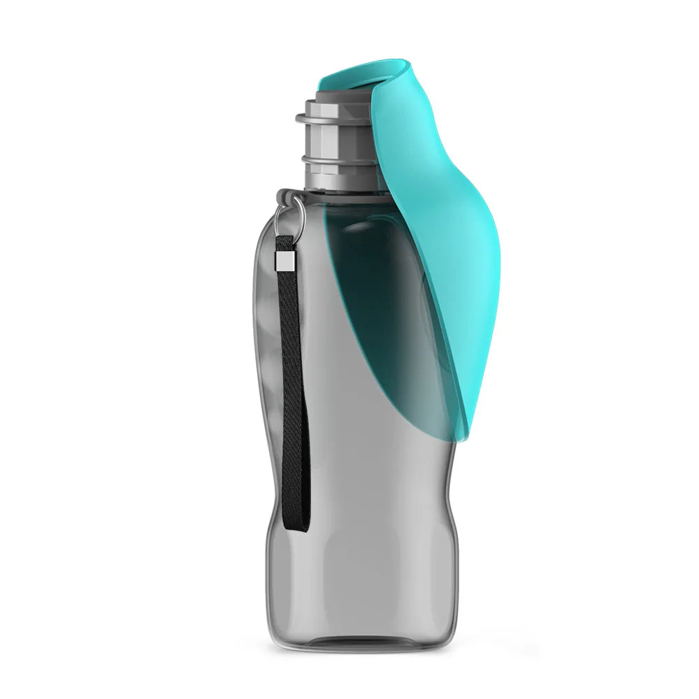 Leaf-Shaped Pet Water Cup – 800ml Foldable Dog Water Bottle with One-Key Lock for Walking & Outdoor Adventures