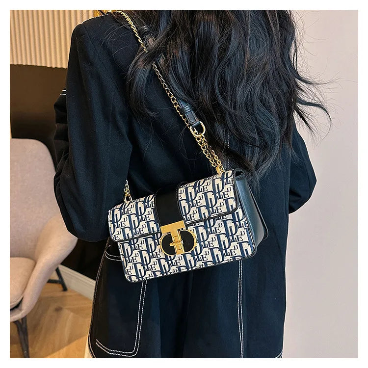 Luxury PU Leather Baguette Shoulder Bag for Women – 2025 Designer Crossbody Purse & Travel Clutch Handbag