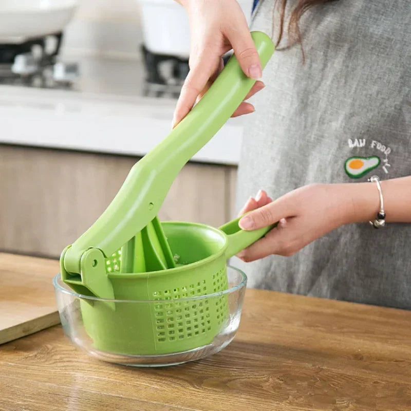 Vegetable Stuffing Squeezer | Plastic Handheld Fruit & Vegetable Press | Lemon Squeezer & Water Remover Extruder | Multifunctional Kitchen Tool