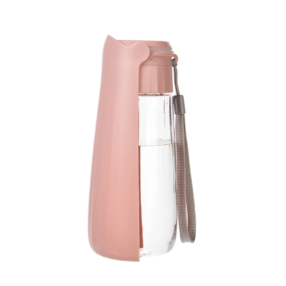 Outdoor Portable Dog Water Bottle – 550ml Leak-Proof Foldable Pet Drinking Bowl for Small, Medium & Large Dogs & Cats