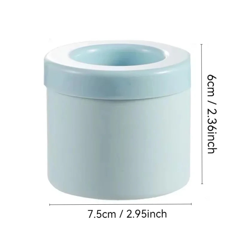 Silicone Ice Cube Mold – Round Ice Bucket Design for Fast-Chilling