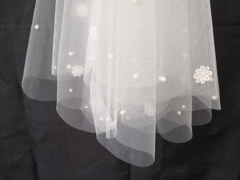 Short Bridal Ivory White Elbow Wedding Veil 2023 - SpyTrendz