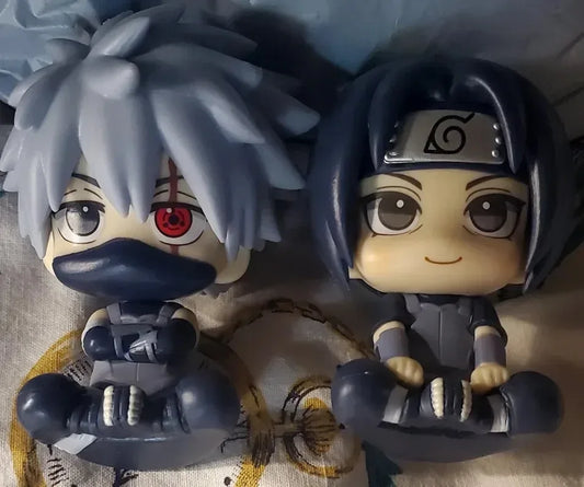 Naruto Anime Figure – 10cm Look Up Q Version Uchiha Itachi / Kakashi Collectible Figurine - SpyTrendz