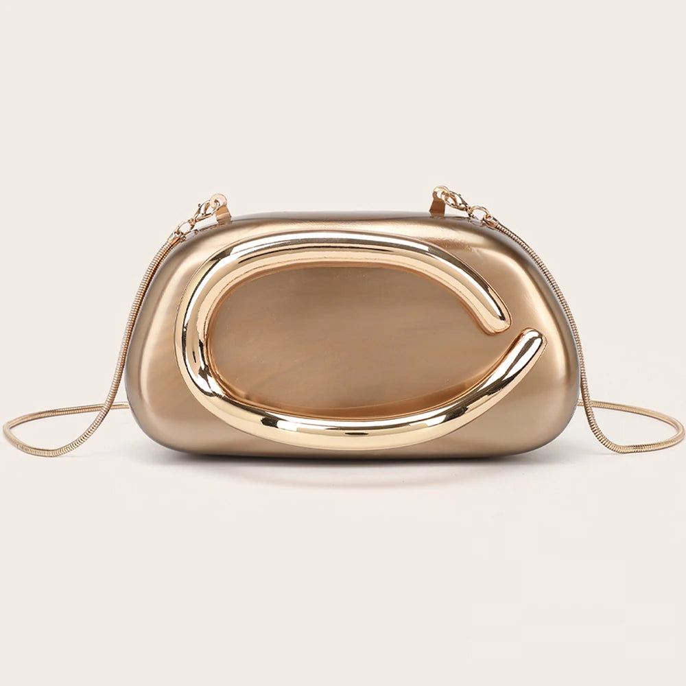 golden clutch bag