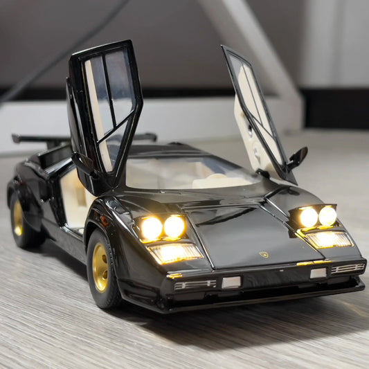lamborghini countach diecast supercar with lights and sound