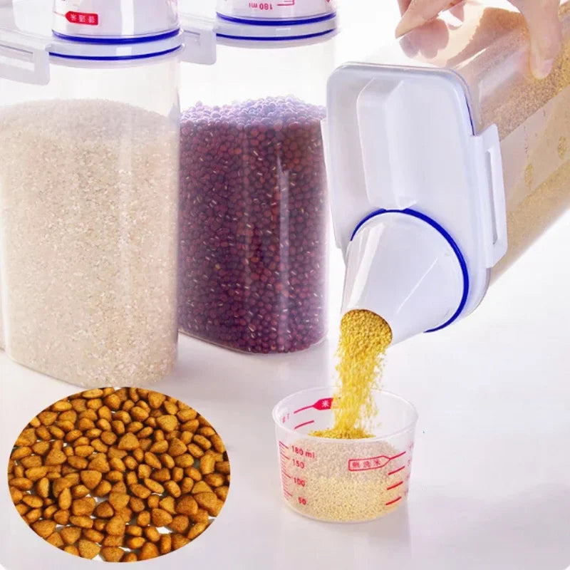 plastic pet food storage