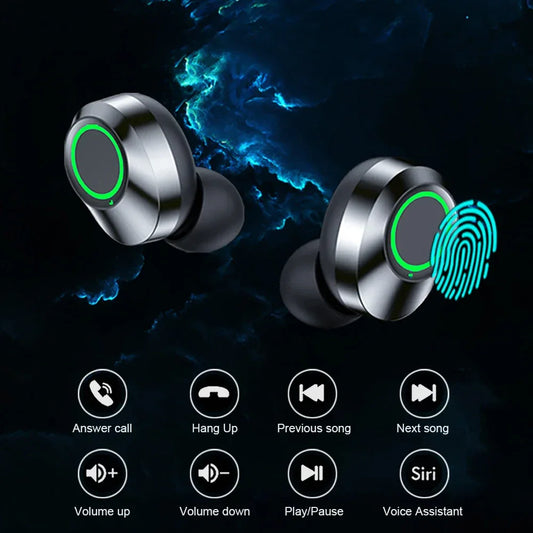 sport bluetooth earbuds with microphone