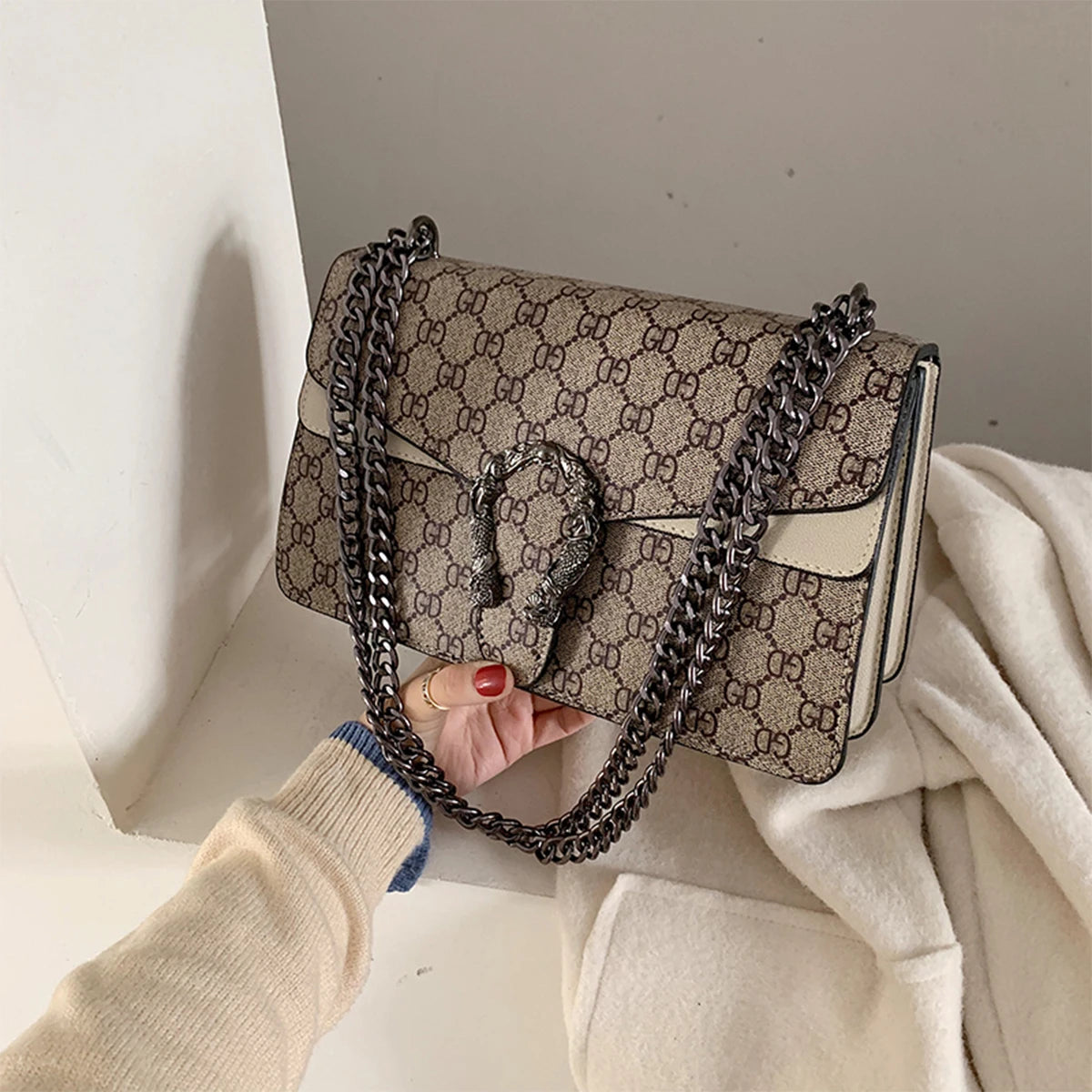 vintage pu crossbody bag for women