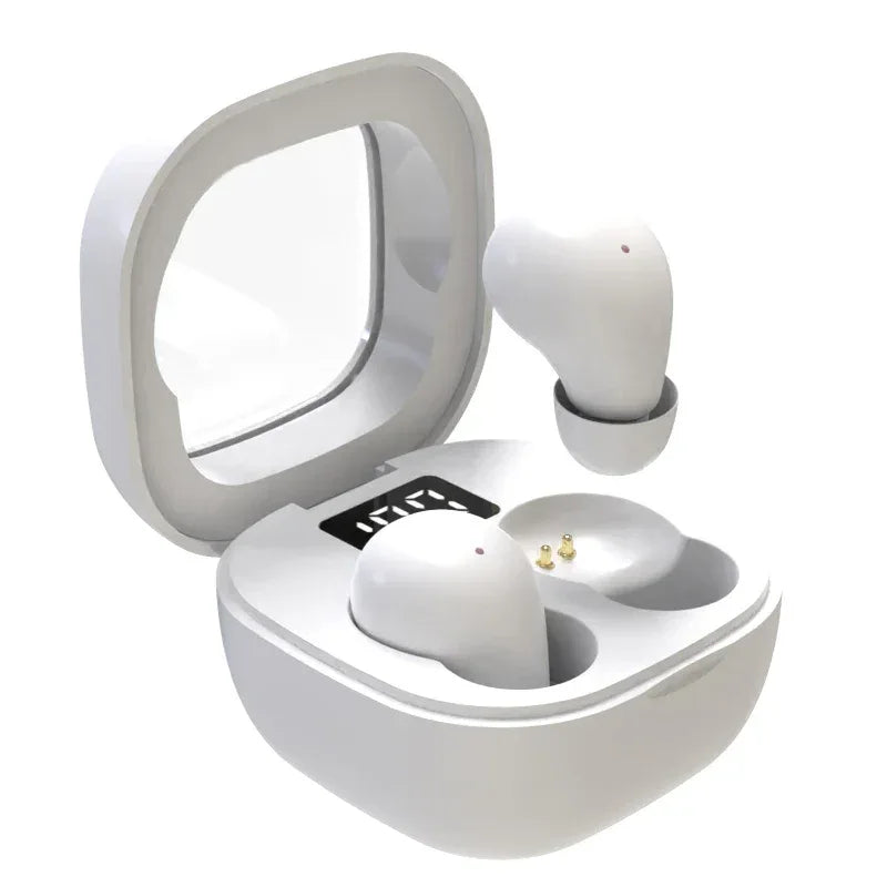 white color mini earbuds