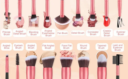 16 piece makeup brush set
