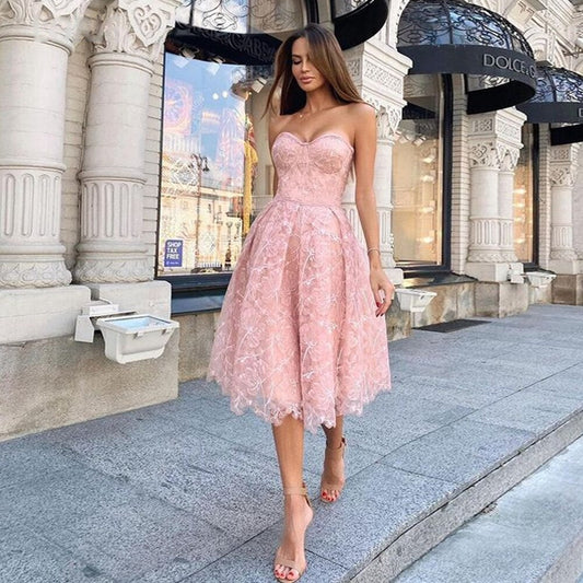 A-line Sweetheart Cocktail Party Dresses For Women