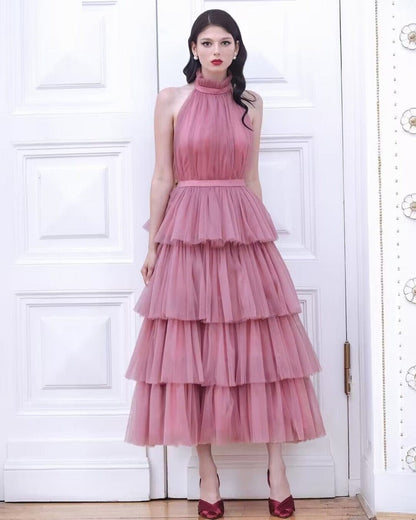 purple cocktail dress