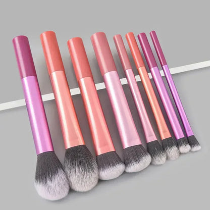 Makeup Brush Kit Soft 8pcs Synthetic Hair Make Up Brushes Foundation Blush Eyeshadow Cosmetic Makeup Tools