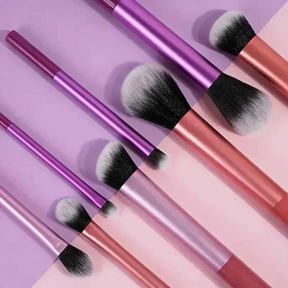 Makeup Brush Kit Soft 8pcs Synthetic Hair Make Up Brushes Foundation Blush Eyeshadow Cosmetic Makeup Tools