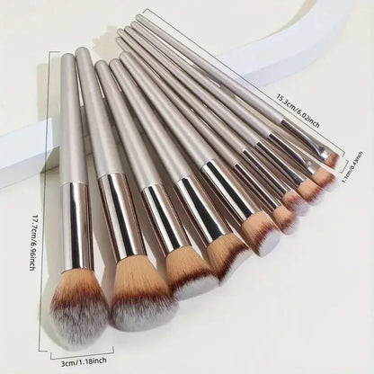 14 Piece Professional Makeup Brush Set For Face & Eyes