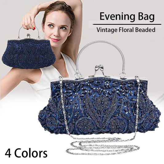 Beaded Evening Clutch Bag