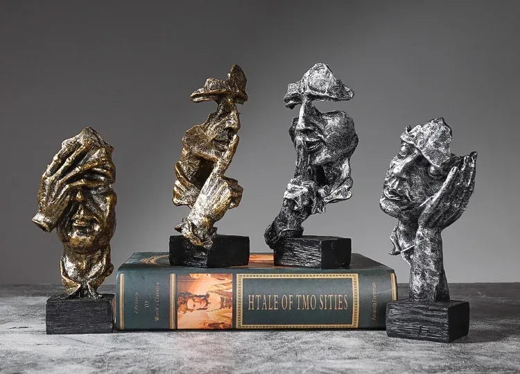 European style abstract people statue