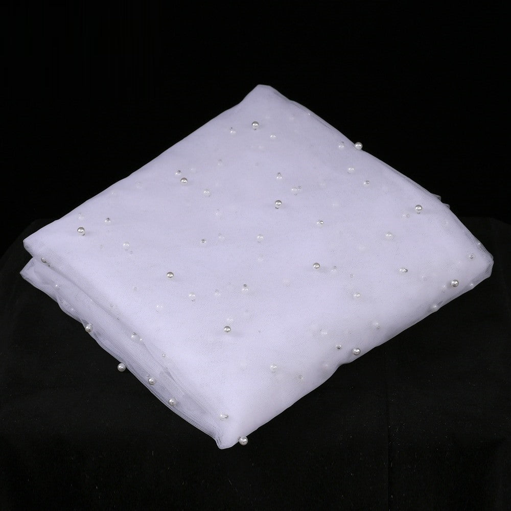 Cathedral Wedding Veil Pearls Wedding Veils with Comb 100% Handmade Beaded Wedding Accessories