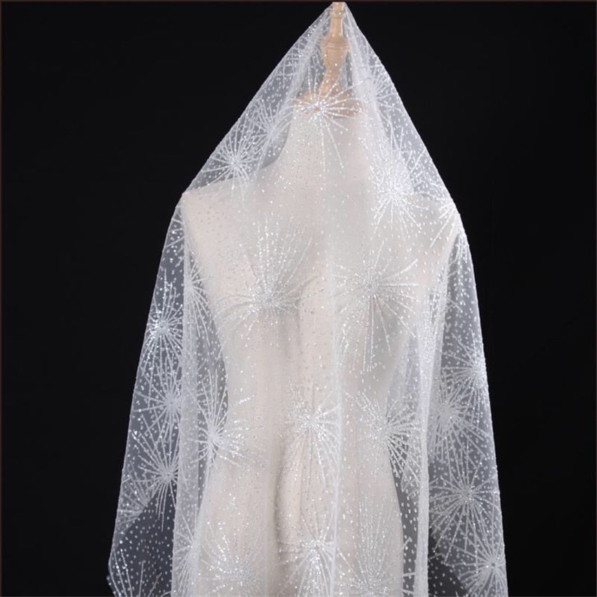 white wedding veil