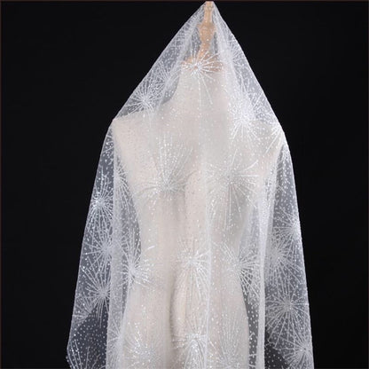 white wedding veil