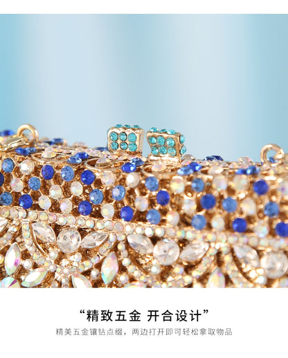 Diamond Colorful Clutch Bag For Party Bridal