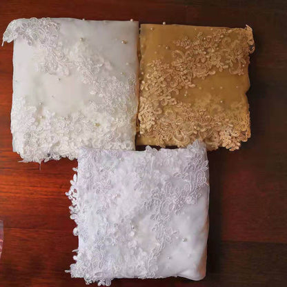 Pears Wedding Bolero 2 Meters Long Lace Bridal Cape Beautiful Wedding Shoulder Veils