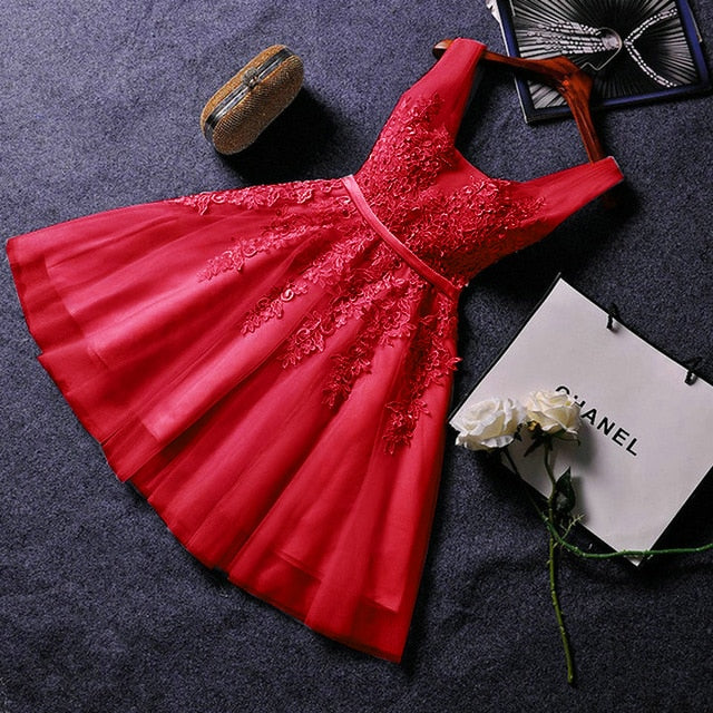 red prom dress