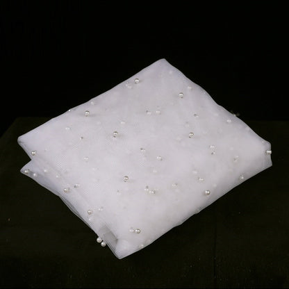 Cathedral Wedding Veil Pearls Wedding Veils with Comb 100% Handmade Beaded Wedding Accessories