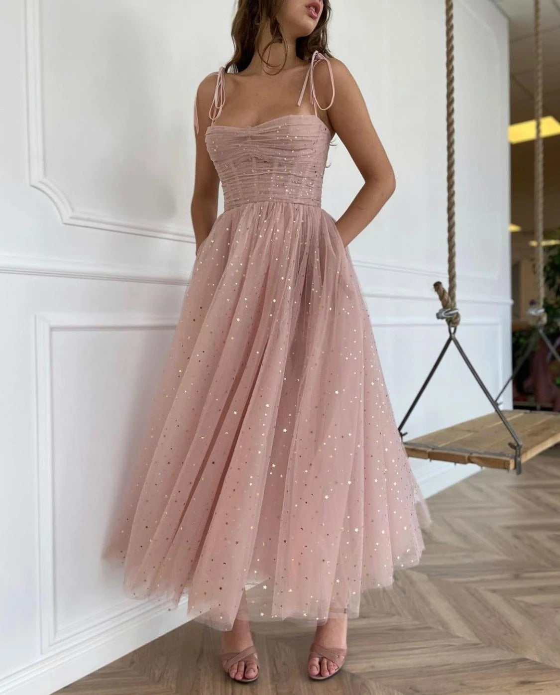 pink prom dress